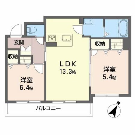 阿波富田駅 徒歩13分 2階の物件間取画像